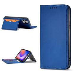 Magnet Card Case etui do iPhone 12 Pro pokrowiec portfel na karty kartę podstawka niebieski