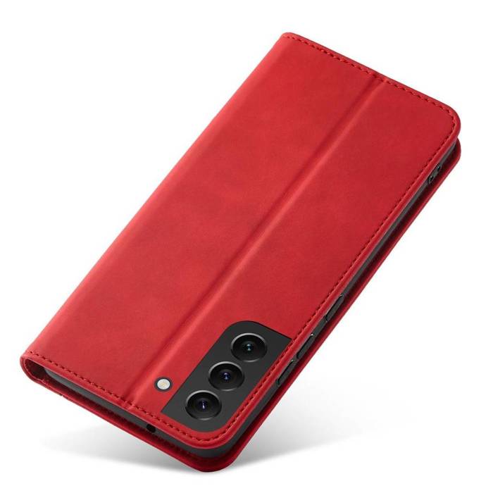 Magnet Fancy Case etui Samsung Galaxy S23 pokrowiec z klapką portfel podstawka czerwone