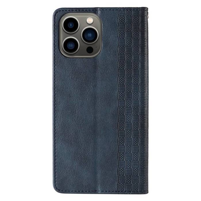 Magnet Strap Case etui Samsung Galaxy S23+ pokrowiec z klapką portfel mini smycz podstawka niebieskie