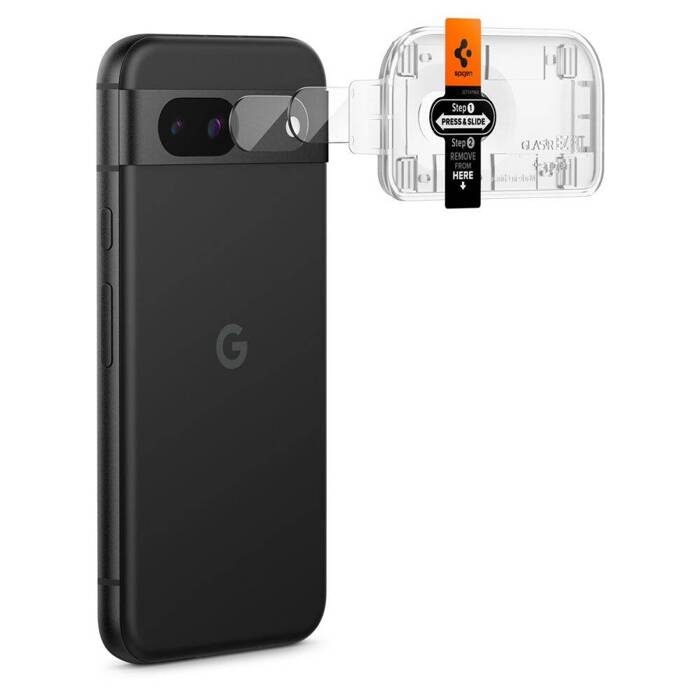 OSŁONA APARATU SPIGEN OPTIK.TR ”EZ FIT” CAMERA PROTECTOR 2-PACK GOOGLE PIXEL 8A CLEAR