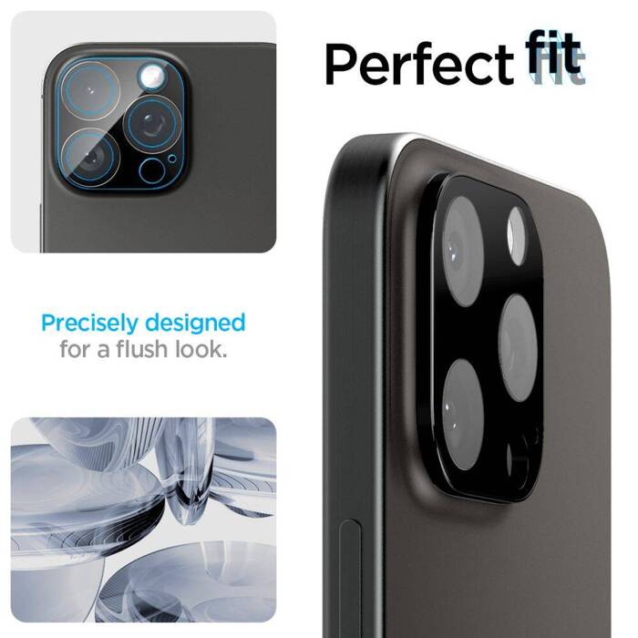 Osłona Aparatu Spigen Optik.tr Camera Protector 2-pack iPhone 14 Pro / 14 Pro Max  / 15 Pro / 15 Pro Max Black