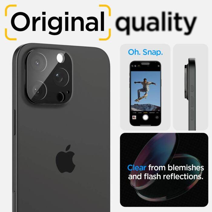 Osłona Aparatu Spigen Optik.tr Camera Protector 2-pack iPhone 14 Pro / 14 Pro Max  / 15 Pro / 15 Pro Max Black