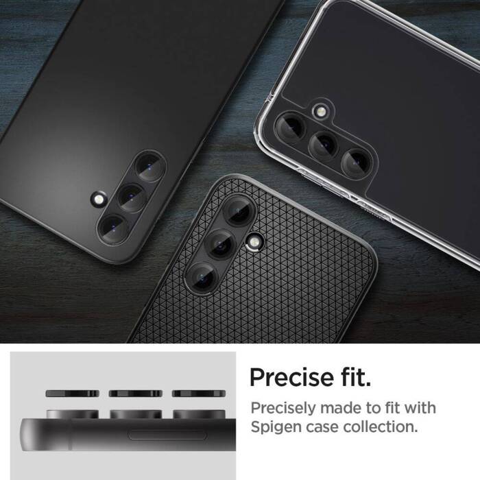 Osłona Aparatu Spigen Optik.tr ”ez Fit” Camera Protector 2-pack Galaxy S23 Fe Black