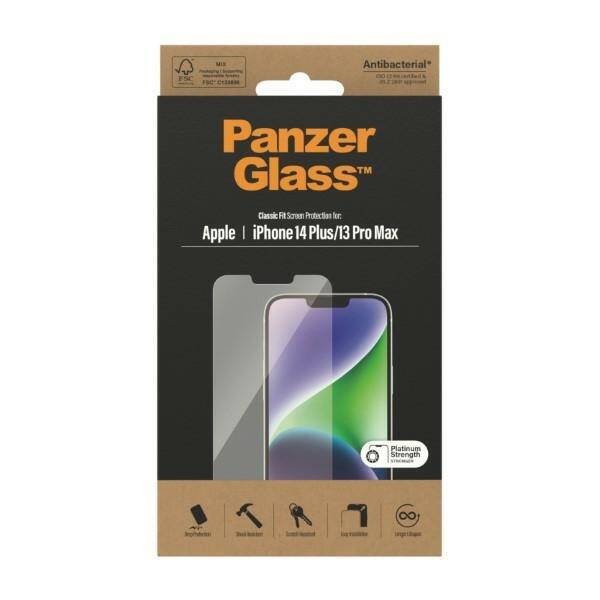 PanzerGlass Classic Fit iPhone 14 Plus / 13 Pro Max 6,7" Screen Protection Antibacterial 2769