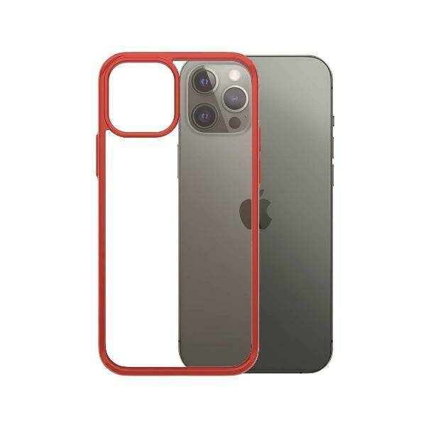 PanzerGlass ClearCase iPhone 12/12 Pro Mandarin Red AB