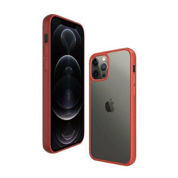 PanzerGlass ClearCase iPhone 12/12 Pro Mandarin Red AB