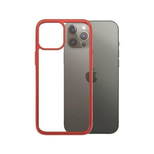 PanzerGlass ClearCase iPhone 12 Pro Max Mandarin Red AB