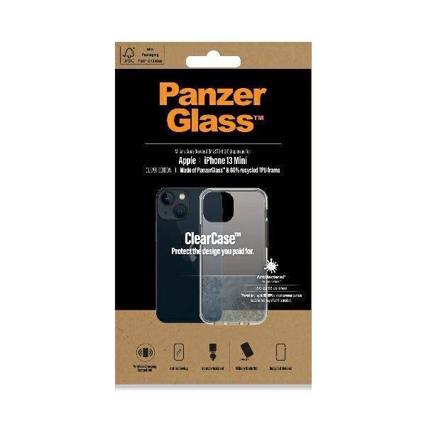 PanzerGlass ClearCase iPhone 13 Mini 5,4" Antibacterial Military grade clear 0312