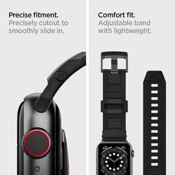 Pasek SPIGEN Rugged Band Apple Watch Ultra 9 8 7 SE 2022 42mm 44mm 45mm 49mm Czarny