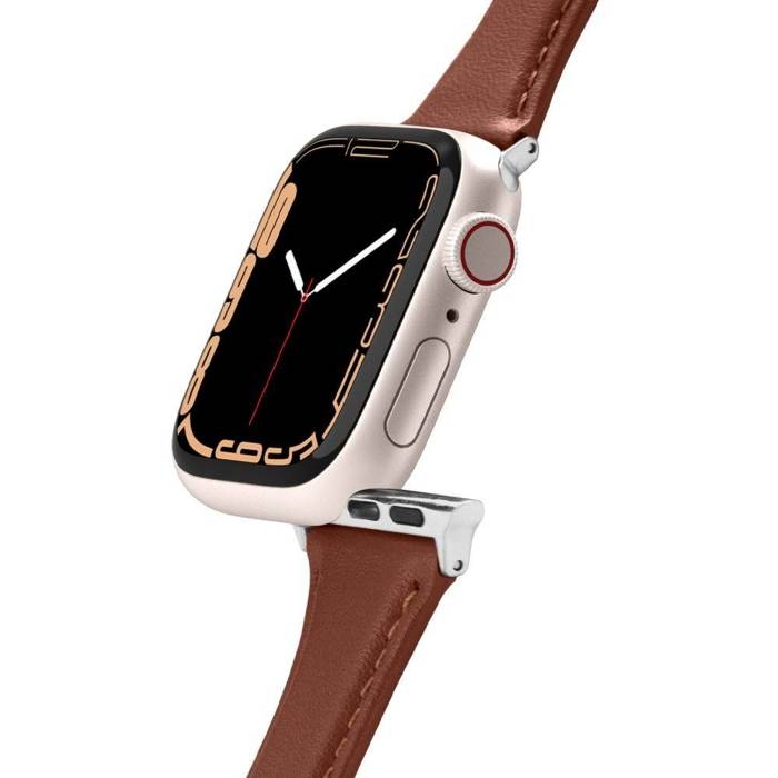 Pasek Spigen Cyrill Kajuk Apple Watch 9 8 7 SE 2022 38mm 40mm 41mm Chestnut