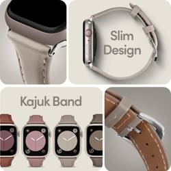 Pasek Spigen Cyrill Kajuk Apple Watch 9 8 7 SE 2022 38mm 40mm 41mm Cream