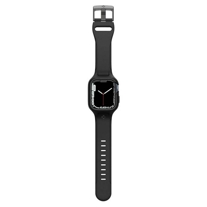 Pasek Spigen Liquid Air Pro Apple Watch 6 7 8 9 45mm Czarne