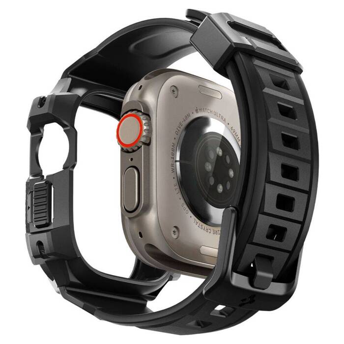 Pasek Spigen Rugged Armor Pro Apple Watch Ultra 49mm Ultra 2 Czarne