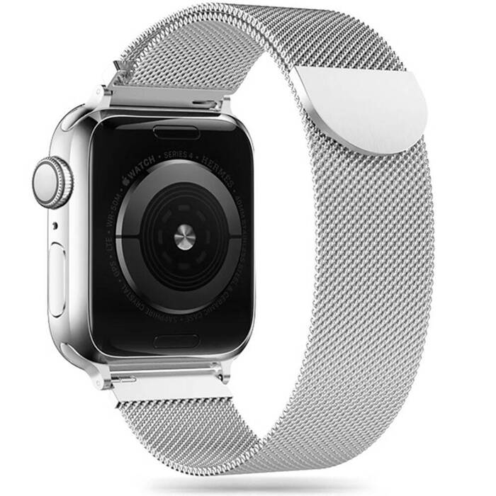 Pasek TECH-PROTECT Apple Watch 1 / 2 / 3 / 4 (38 / 40mm) Milaneseband Silver Srebrny