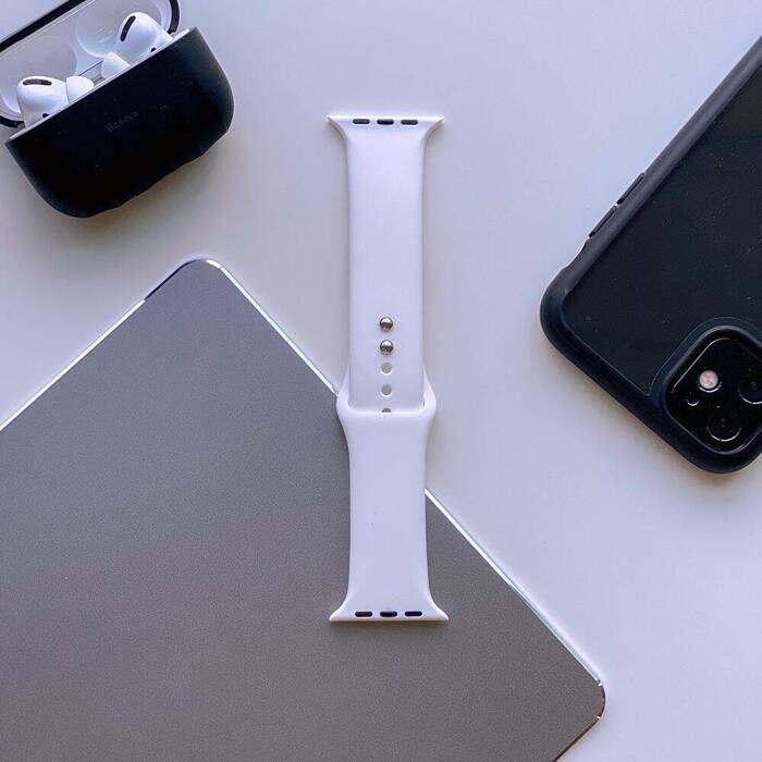 Pasek TECH-PROTECT Apple Watch 1/2/3/4 (38/40mm) Smoothband White Biały