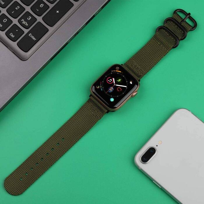 Pasek TECH-PROTECT Apple Watch 4 / 5 / 6 / 7 / SE (42 / 44 / 45 MM) Scout Green