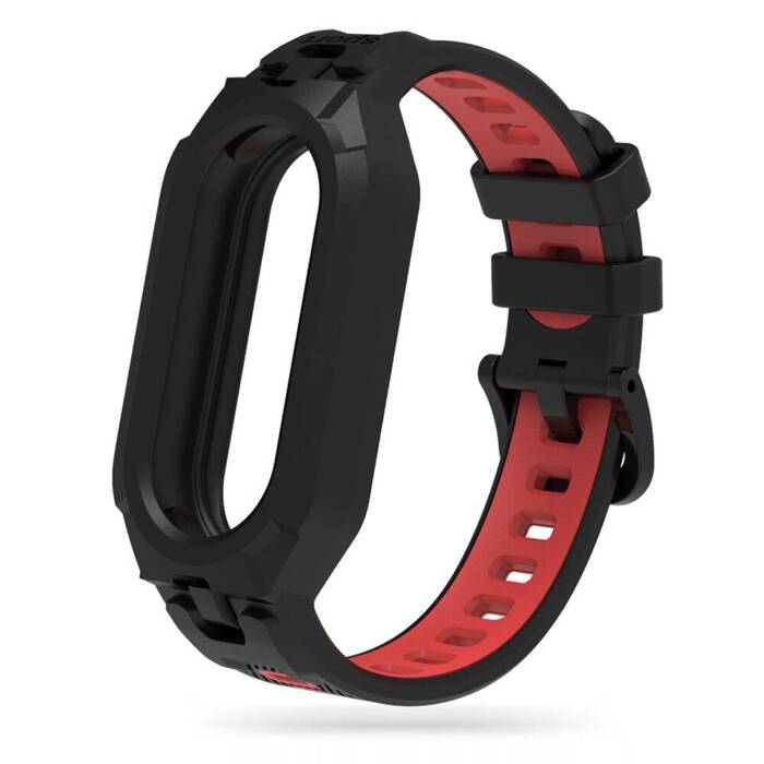 Pasek Tech-protect Armour Xiaomi Smart Band 8 / 8 Nfc Black/red Case