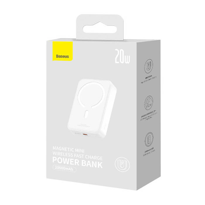 Powerbank Baseus Magnetic Mini 20000mAh 20W (biały)