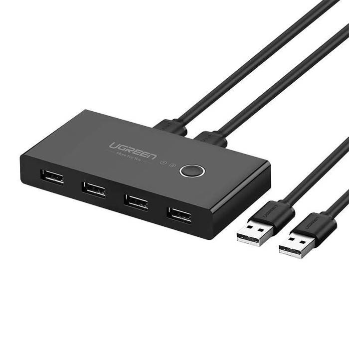 Przełącznik Switch Box UGREEN 30768B, USB 3.0