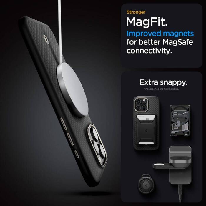 SPIGEN ENZO ARAMID MAG MAGSAFE IPHONE 16 PRO MAX BLACK/NATURAL