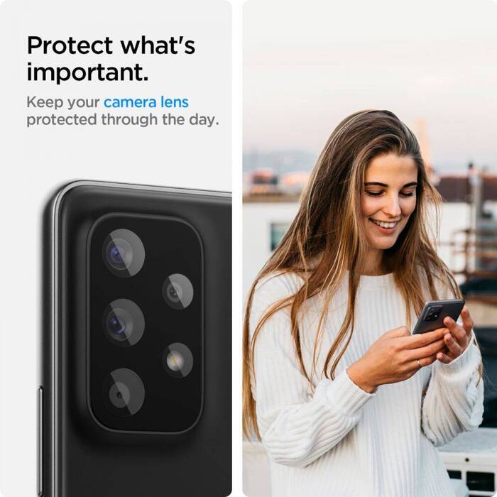 SPIGEN OPTIK.TR CAMERA PROTECTOR 2-PACK GALAXY A33 5G / A53 5G / A73 5G OSŁONA APARATU BLACK