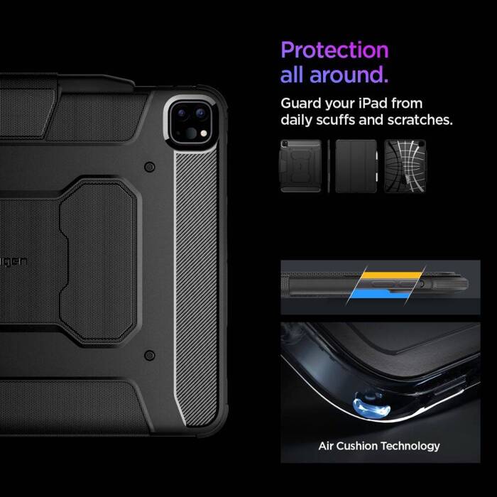 SPIGEN RUGGED ARMOR ”PRO” IPAD PRO 13 7 / 2024 BLACK