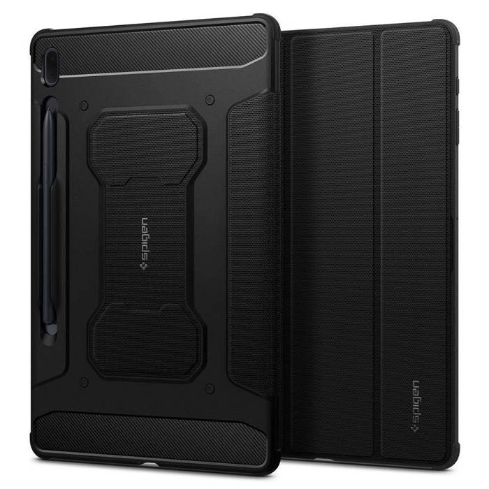 SPIGEN Rugged Armor ”pro” Galaxy Tab S7 FE 5G 12.4 T730 / T736 B Etui Black Case