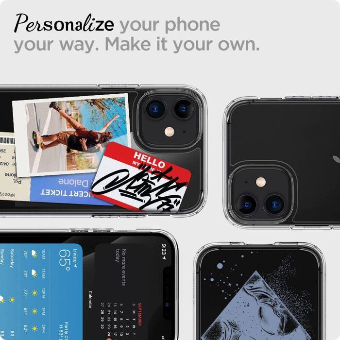 SPIGEN Ultra Hybrid iPhone 12 Mini Etui Clear przezroczyste Case