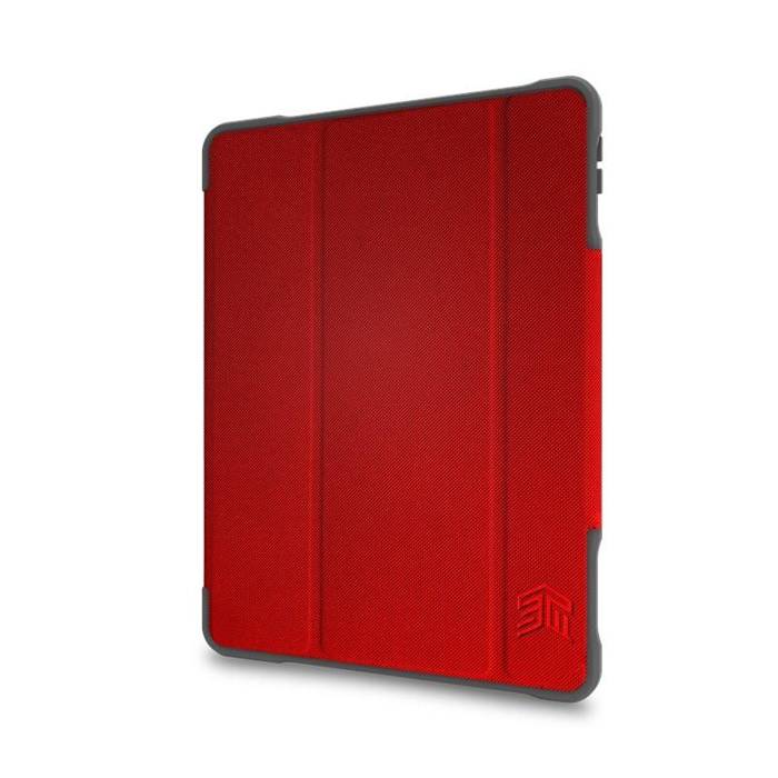 STM Dux Plus Duo - Etui pancerne iPad 10.2" (2021-2019) MIL-STD-810G z funkcją ładowania Apple Pencil (Red)