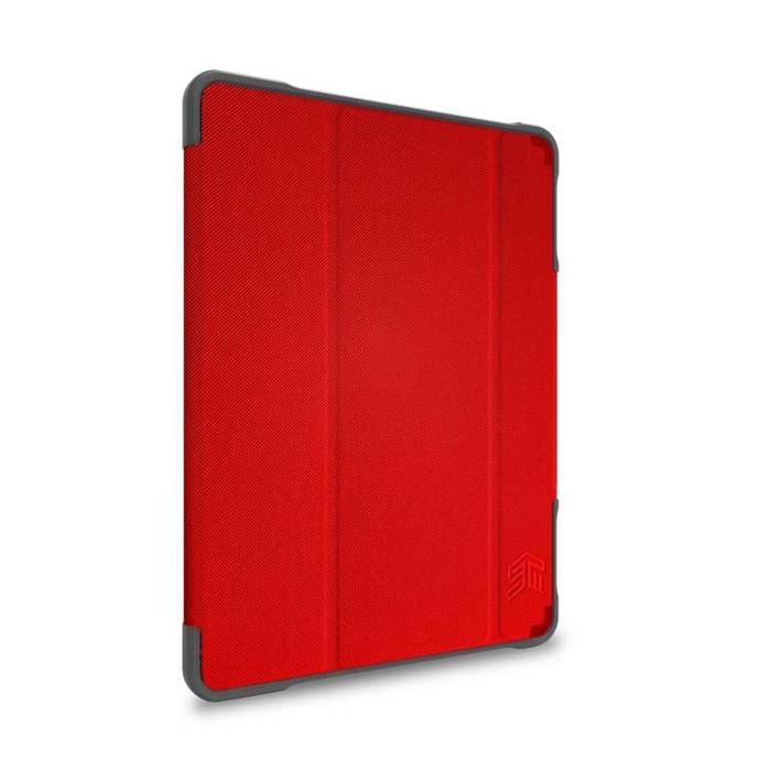 STM Dux Plus Duo - Etui pancerne iPad 10.2" (2021-2019) MIL-STD-810G z funkcją ładowania Apple Pencil (Red)