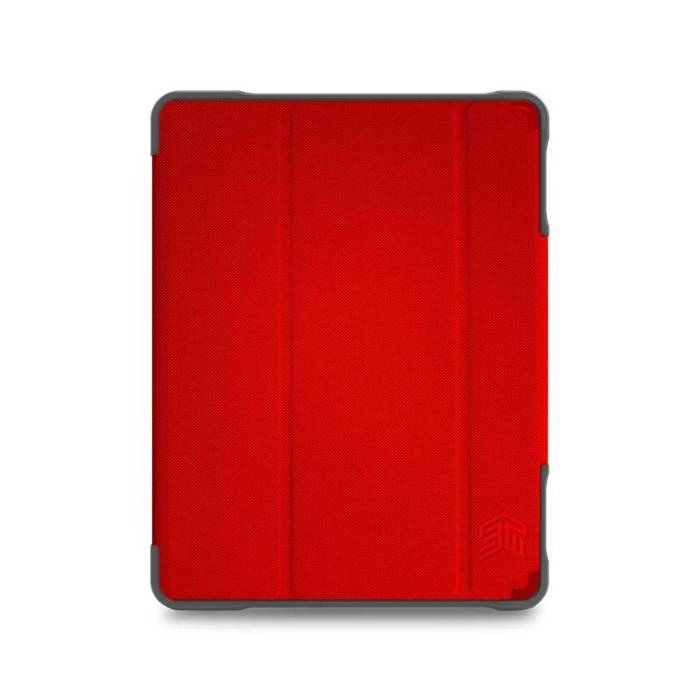 STM Dux Plus Duo - Etui pancerne iPad 10.2" (2021-2019) MIL-STD-810G z funkcją ładowania Apple Pencil (Red)