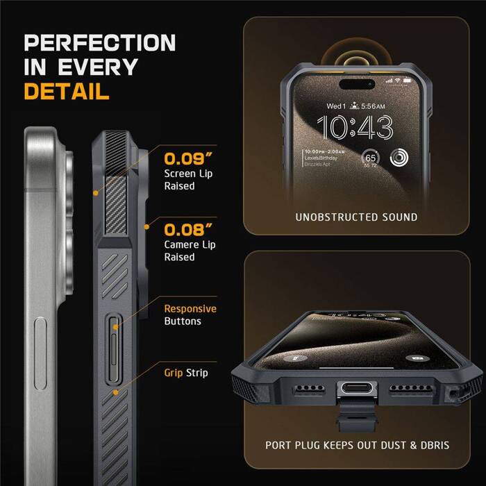 SUPCASE UB GRIP MAG MAGSAFE IPHONE 16 PRO GREY