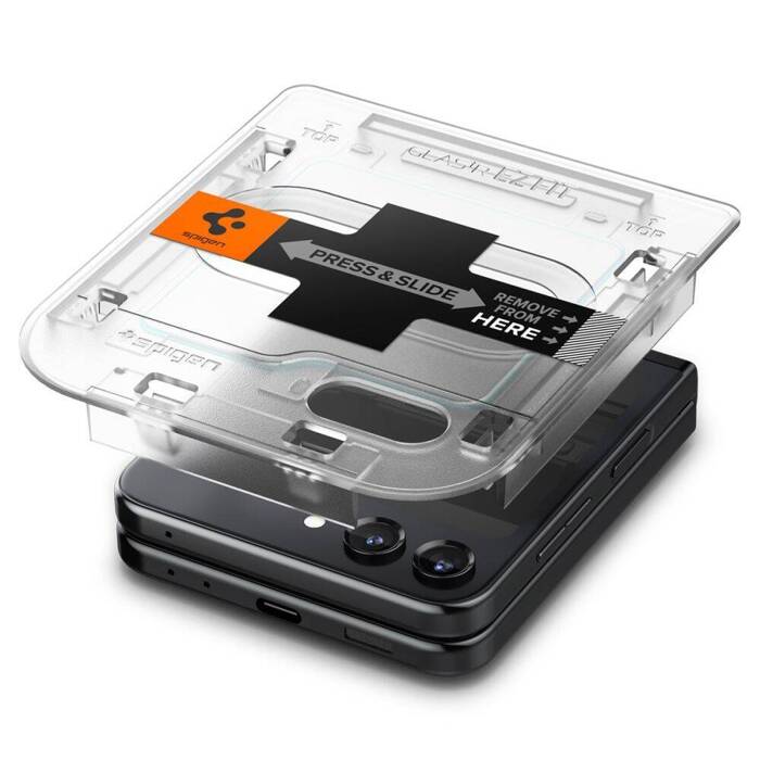 SZKŁO HARTOWANE SPIGEN GLAS.TR ”EZ FIT” 2-PACK GALAXY Z FLIP 5 CLEAR