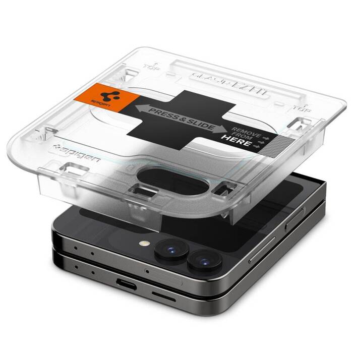 SZKŁO HARTOWANE SPIGEN GLAS.TR ”EZ FIT” 2-PACK GALAXY Z FLIP 6 CLEAR