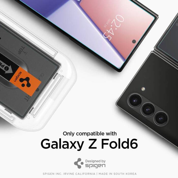 SZKŁO HARTOWANE SPIGEN GLAS.TR ”EZ FIT” 2-PACK GALAXY Z FOLD 6 CLEAR