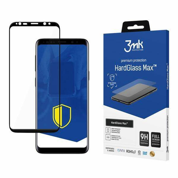 SZKŁO Hartowane 3MK Hardglass MAX 3D Samsung Galaxy S9+ Plus Black