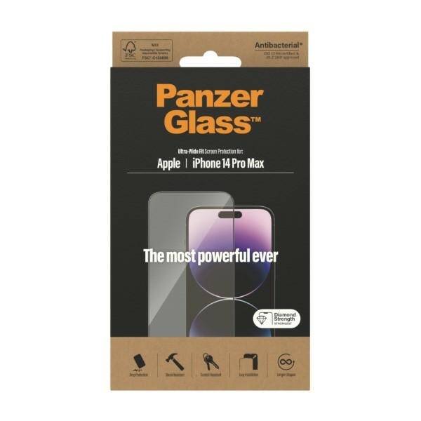 SZKŁO PanzerGlass Ultra-Wide Fit iPhone 14 Pro Max 6,7" Screen Protection Antibacterial 2774