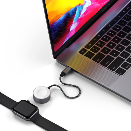 Satechi - magnetyczna ładowarka do AppleWatch USB-C 18cm (space gray)