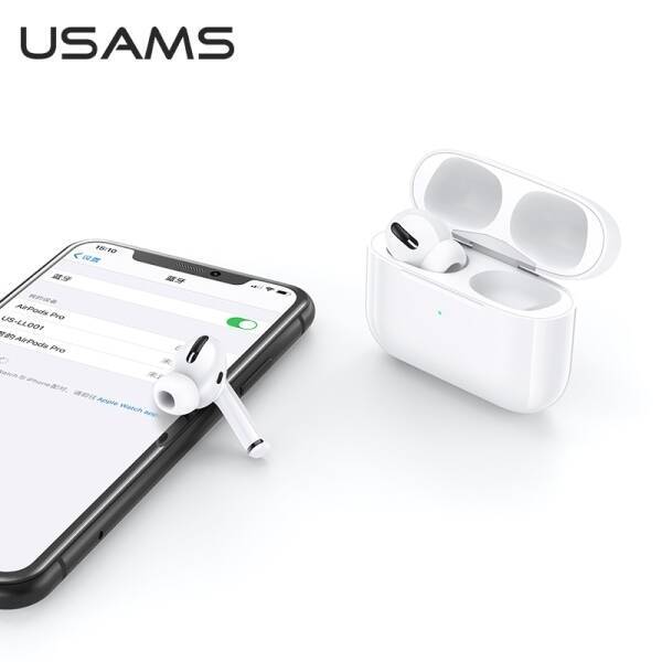 Słuchawki Bezprzewodowe USAMS Bluetooth 5.0 TWS YB ANC Series BHUYB01 US-YB001 Biały