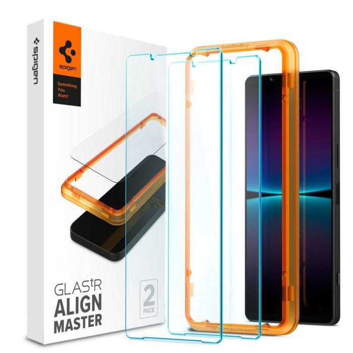 Spigen Alm Glas.tr Slim 2-pack Sony Xperia 1 IV Szkło Hartowane