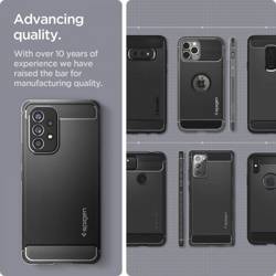 Spigen Galaxy A53 5G Rugged Armor ETUI Matte Black + Szkło