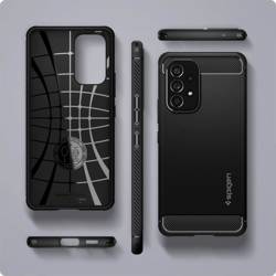 Spigen Galaxy A53 5G Rugged Armor ETUI Matte Black + Szkło