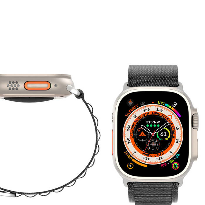 Sportowy pasek ze sprzączką do Apple Watch 8 / 7 / 6 / SE / 5 / 4 / 3 / 2 / 1 (41, 40, 38 mm) Dux Ducis Strap GS Version - czarny