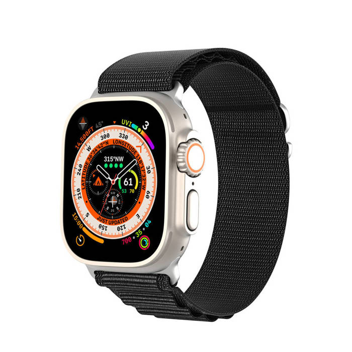 Sportowy pasek ze sprzączką do Apple Watch 8 / 7 / 6 / SE / 5 / 4 / 3 / 2 / 1 (41, 40, 38 mm) Dux Ducis Strap GS Version - czarny