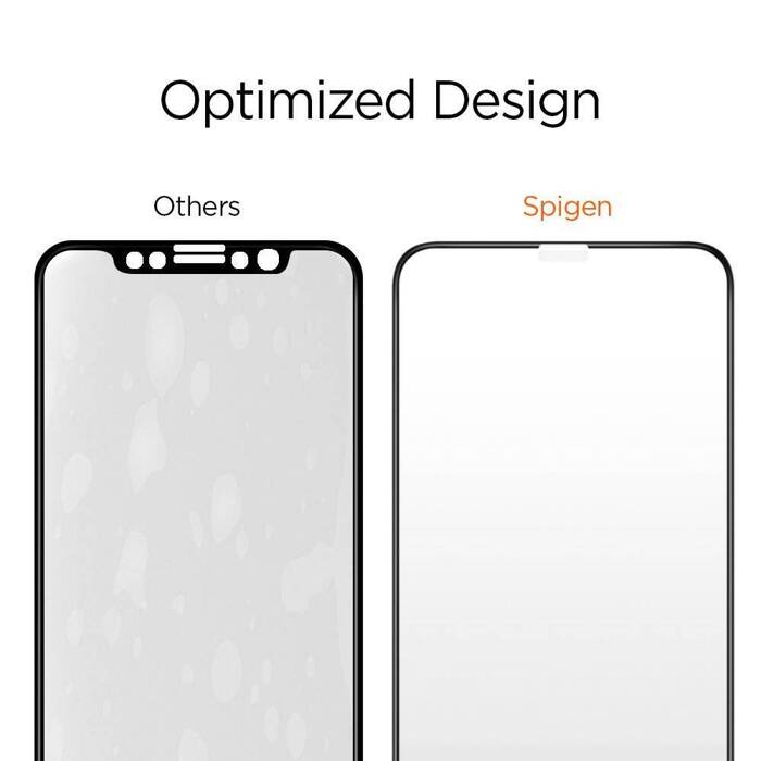 Szkło Hartowane SPIGEN iPhone 11 Pro X / Xs Glass Fc 2-pack Black