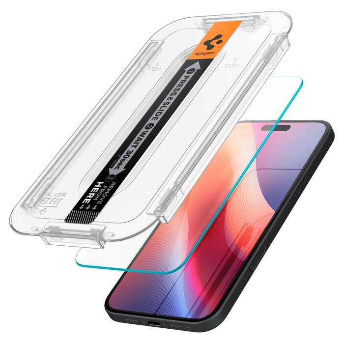 Szkło Hartowane Spigen Glas.tr ”ez Fit” 2-pack iPhone 16 / 15 Clear