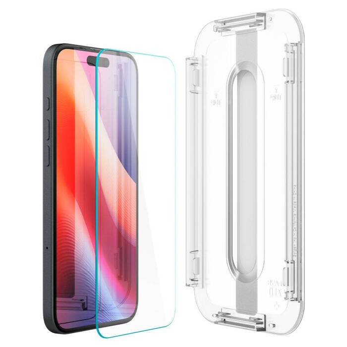 Szkło Hartowane Spigen Glas.tr ”ez Fit” 2-pack iPhone 16 / 15 Clear