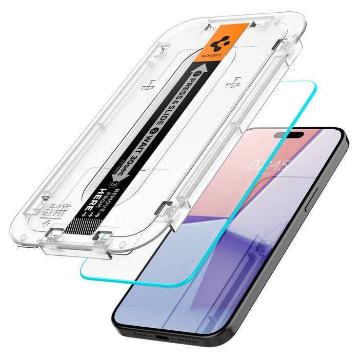 Szkło Hartowane Spigen Glas.tr ”ez Fit” iPhone 15 Pro Max Clear