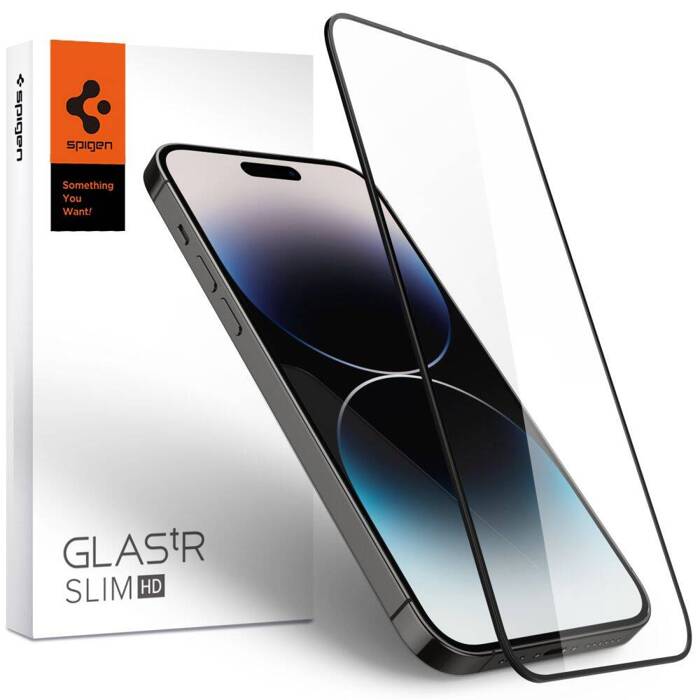 Szkło Hartowane Spigen Glass Fc iPhone 14 Pro Black