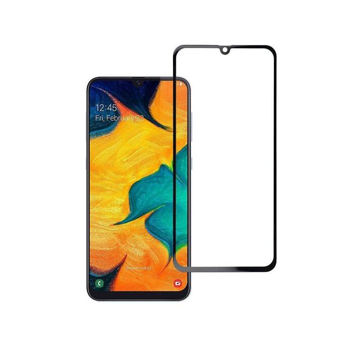 Szkło hartowane Blue Star 5D - do Samsung A50 (full glue/case friendly) - czarny